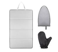 Tabla de vapor plegable para el vapor, base antideslizante con guantes para traje, camisa, mesa de lavandería, puerta, cama, encimera, dormitorio, apartamento, hogar