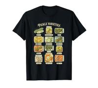 Tabla de variedades de pepinillos Eneldo Pan Mantequilla Ajo Kimchi Alimento Camiseta