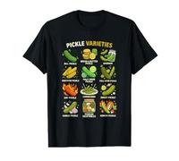 Tabla de variedades de pepinillos para Amantes de los Alimentos fermentados y Amantes de la Comida Camiseta gráfica económica
