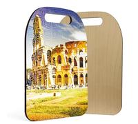 Tabla decorativa Italia - Tabla de servir de madera con diseño del Coliseo - Souvenir típico italiano - Ideal para quesos, tapas y aperitivos.