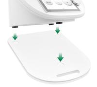 Tabla deslizante para Thermomix TM6&TM5, fácil de mover sin dañar la báscula, soporte estable gracias a la amortiguación de vibraciones, tabla deslizante Thermomix con asa, accesorios Thermomix