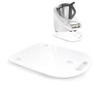 Tabla deslizante para Thermomix TM6/TM5, para Thermomix TM6 TM5, tabla deslizante de acrílico para robot de cocina Thermomix Vorwerk TM6, tabla para Thermomix con ruedas, color blanco