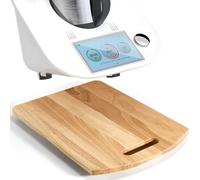 Tabla Deslizante para Thermomix TM6/TM5, Thermomix TM6 Tabla Deslizante con Ruedas Universales, Tabla Deslizante Thermomix TM6, Base Deslizante Thermomix TM6, 39.5 x 28.5 x 1.5 cm, Color Madera
