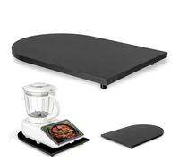Tabla deslizante para Thermomix TM7 Accesorios, Tabla Deslizante de Bambú antideslizante con ruedas de 360° para Thermomix TM7 (negra)