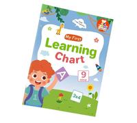 Tabla educativa de vocabulario en inglés para niños, preescolares, principiantes, palabras de construcción, gráfico de póster de 28,7 x 21 cm, para el hogar, escuela, lista de palabras educativa