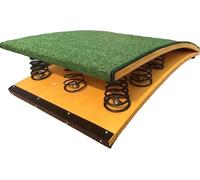 Tabla elástica curvada antideslizante con resortes de potencia 4/6/9, ideal para gimnasio en casa y entrenamiento escolar