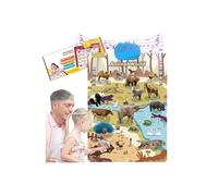 Tabla electrónica de pared del alfabeto, nueva tabla de pared parlante para niños, póster de aprendizaje de inglés con sonidos, canciones interactivas, abcs, números, palabras de animales y piano