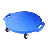 Tabla Equilibrio Niños Balance Board con Asas y Ruedas Silenciosa Plástico Patinete Sentado Infantil Equipamiento Deportivo Sensorial Interior y Exterior Juguete Educativo Apto para Autismo(Azul)