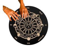 Tabla Espiritica Divinatoria, Tableta De Decisión De Madera Maciza Con Letras | Decoración Espiritual y Juego Divinatorio para Familias