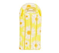 Tabla Flotante para Piscina Inflable Ocio Engrosada Flotante de natación de PVC con asa para niños Piscina de Playa Diseño de Girasol Amarillo Ligero portátil 118x55 CM