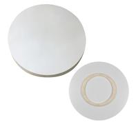Tabla Giratoria De Madera Grande De 50 60 70 80 90 100cm Plato Giratorio De Madera Lazy Susan Bandeja Giratoria De 360° Con Base Giratoria Para Entretenimiento Y Servir(White,20in/50cm)
