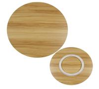 Tabla Giratoria De Madera Grande De 50 60 70 80 90 100cm Plato Giratorio De Madera Lazy Susan Bandeja Giratoria De 360° Con Base Giratoria Para Entretenimiento Y Servir(Natural,36in/90cm)