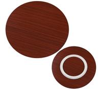 Tabla Giratoria De Madera Grande De 50 60 70 80 90 100cm Plato Giratorio De Madera Lazy Susan Bandeja Giratoria De 360° Con Base Giratoria Para Entretenimiento Y Servir(Teak,36in/90cm)