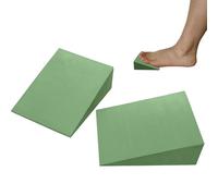 Tabla inclinada de yoga EVA verde - Accesorios de cuña de espuma de 30 cm, camilla para pantorrillas | Escalón inclinado para Yoga y Fitness, tabla elástica para pies para flexibilidad, equilibrio, ej
