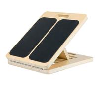 Tabla inclinada para estirar pantorrillas, placa inclinable de madera, tabla inclinable portátil ajustable para estiramiento de pantorrilla, tobillo, talón, pies y piernas, diseño plegable, tamaño