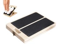 Tabla inclinada, plancha y pantorrilla de madera plegable | Placa ajustable para estiramiento de la banda, para entrenamiento de entrenamiento, ejercicio, pilates, yoga, fitness, calistenia