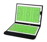 Tabla magnética de entrenamiento de fútbol, portapapeles de estrategia plegable, incluye marcador, imanes de jugador, diseño portátil duradero para entrenamiento de fútbol, planificación de juegos o
