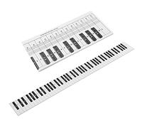 Tabla Notas Teclado Piano, Práctica Tabla, Comparación Ejercicios 88 Teclas Papel Recubierto Portátil Impermeable para Detrás Las Teclas