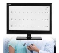 Tabla ocular digital, prueba de agudeza visual LCD con control remoto, más de 300 objetivos visuales, ajustable para distancias de 1 a 6 m, perfecto para exámenes oculares (pantalla de 21.5 pulgadas)