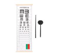 Tabla Optométrica Colgante de Pvc, Doble Cara, Portátil y Ligera