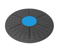 Tabla oscilante para terapia física y entrenamiento funcional con rango de movimiento controlado de 15 grados y textura antideslizante (negro azul)