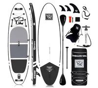 Tabla Paddle Surf Hinchable TIGERXBANG Paddle Board 320x82x15cm con Accesorios Premium Tabla Sup, PadelSurf Stand Up Padding para Adultos/Niños con Remo Doble Uso, Asiento Kayak,Defender-Pro Negro