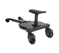 Tabla para cochecito de bebé, tabla de paseo con asiento, 360 grados giratoria, soporta hasta 25 kg