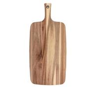 Tabla para Cortar Picar y Servir de Madera de acacia con asa XL, 55x26x1.5cm Barbacoa Plato de Aperitivos para charcutería, quesos, Aceitunas.