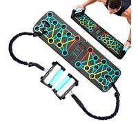 Tabla para flexiones para hombres, herramienta de ejercicio con código de color - Equipo antideslizante con bandas elásticas para construir músculos para hombres mujeres atletas principiantes viaje