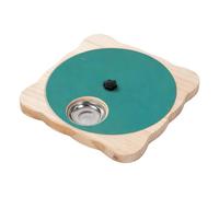 Tabla para rascar uñas de perro con caja de golosinas giratoria de madera | Rascador de uñas para cachorros para razas pequeñas, medianas y grandes, balcón, suelo, perrera, tienda de mascotas