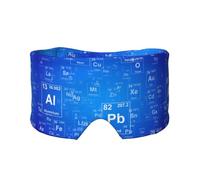 Tabla periódica de elementos divertidos para profesores de ciencias,Máscara para ojos con bloqueo de luz y protección ocular completa para dormir, orejeras y ojos.