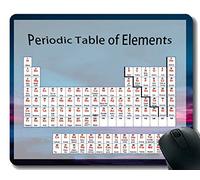Tabla periódica de elementos Gráfico de química para alfombrillas de ratón para juegos de aula Personalizadas, almohadillas para mouse temáticas Sunset Beach con borde cosido