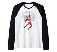 Tabla Periódica De Elementos Travieso Santa Navidad Química Camiseta Manga Raglan