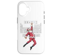 Tabla Periódica De Elementos Travieso Santa Navidad Química Carcasa para iPhone 16