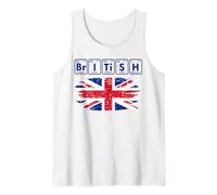 Tabla periódica de la Bandera de los Elementos de química británica Camiseta sin Mangas