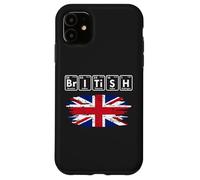 Tabla periódica de la Bandera de los Elementos de química británica Carcasa para iPhone 11