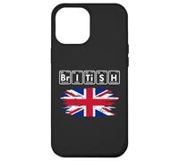 Tabla periódica de la Bandera de los Elementos de química británica Carcasa para iPhone 12 Pro MAX