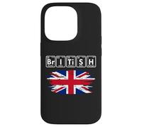Tabla periódica de la Bandera de los Elementos de química británica Carcasa para iPhone 14 Pro
