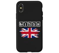Tabla periódica de la Bandera de los Elementos de química británica Carcasa para iPhone X/XS