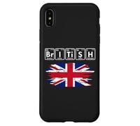 Tabla periódica de la Bandera de los Elementos de química británica Carcasa para iPhone XS MAX