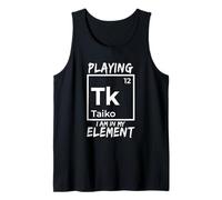 Tabla Periódica Divertido Juego de Palabras Taiko Drummer Camiseta sin Mangas