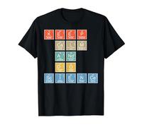 Tabla Periódica Mantener la Calma y Hacer Ciencia Camiseta, Hombre, Negro, 3XL