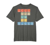 Tabla Periódica Mantener la Calma y Hacer Ciencia Camiseta, Hombre Tallas Grandes, Asfalto, 4X Alto