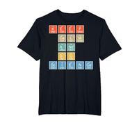 Tabla Periódica Mantener la Calma y Hacer Ciencia Camiseta, Hombre Tallas Grandes, Negro, 4X Alto