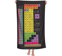 Tabla periódica Toalla de Playa química Manta Toalla de baño de natación a Prueba de Arena para Viajes Camping Deporte 130 x 80 cm