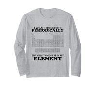 Tabla periódica Use Esta Camisa de Elementos periódicos Manga Larga
