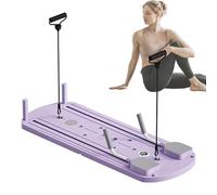 Tabla Pilates - Máquina de reformar Pilates | Juego de reformador de tabla de pilates | Reformador Pilates Plegable | Máquina Pilates reformadora | Rodillo muscular Abdominal Automat