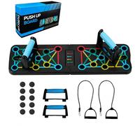 Tabla push up, 17 en 1 Tavola per Flessioni, Tavola Push Up Multifunzione per Uomo Donna, Pannello per Flessioni Pieghevole con Maniglie per Calistenics Attrezzatura Atrezzi Palestra a Casa