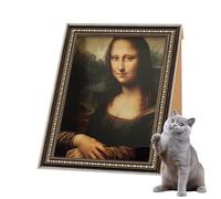 Tabla rascador de cartón para gatos, 44 x 34 x 52 cm, cartón ondulado, con forma de gatito, para afilador de uñas, para padres, oficina en casa, sala de estar