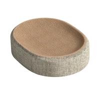 Tabla rascador de sisal 2 en 1, ovalada, 60 x 40 cm, 41 x 31 cm, de cartón duradero, no hace pelusas